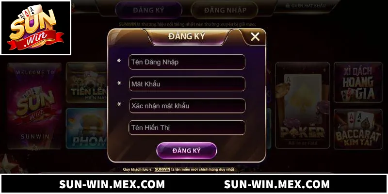 Quy trình tham gia cơ bản cho người chơi Sunwin